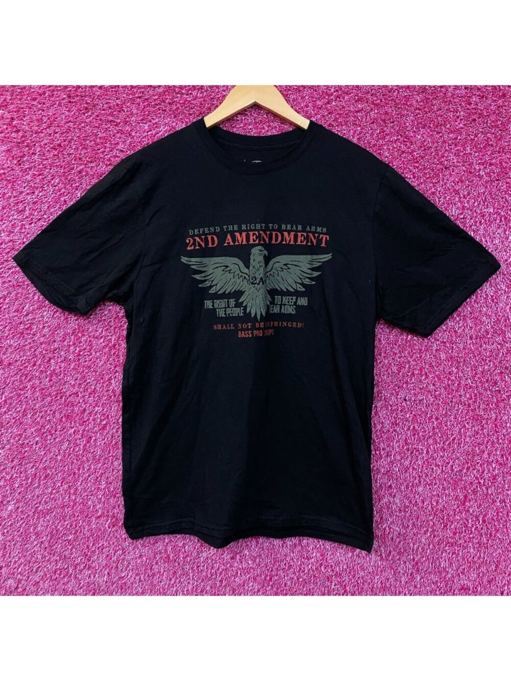 Bass Pro Shops 2nd Amendment Eagle Graphic T-shirt Large